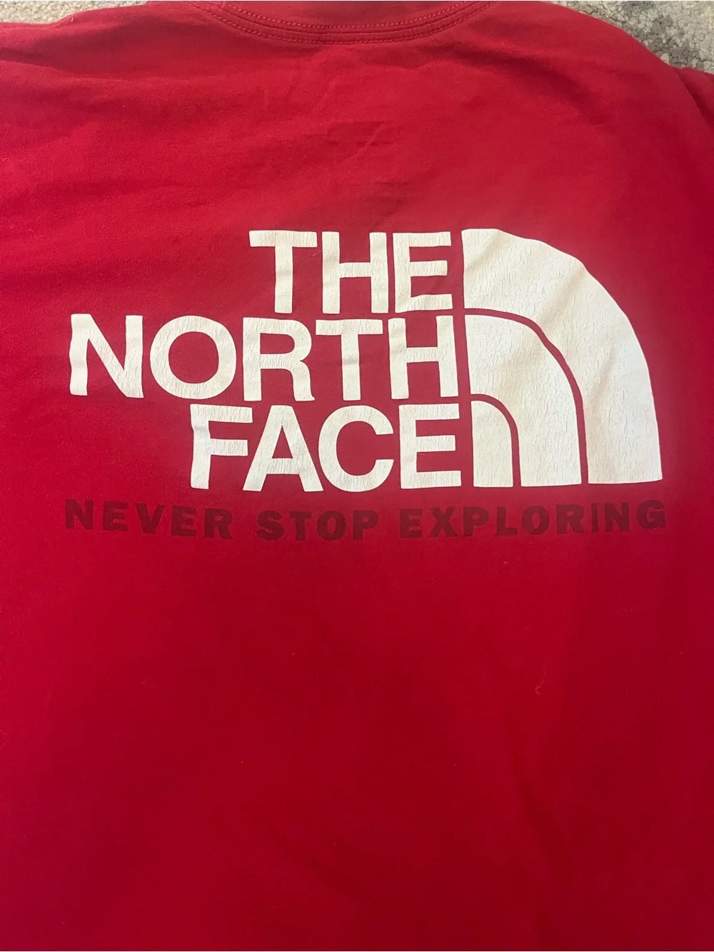 The North Face Red Short Sleeve Logo Tee